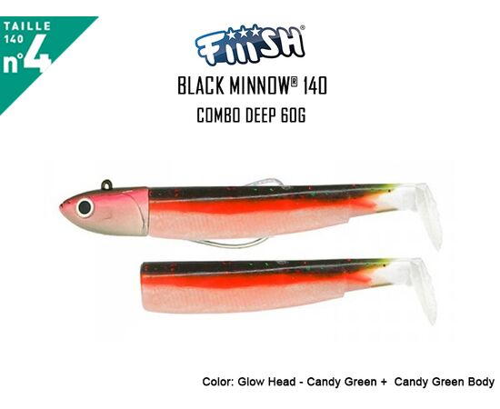 FIIISH BLACK MINNOW COMBO NO.4 OFFSHORE 60G , 2 image