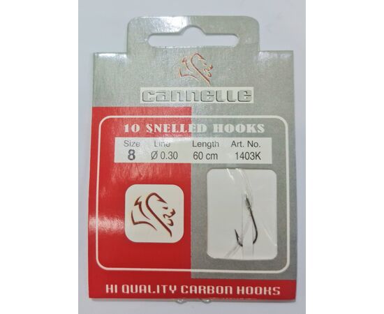 CANNELE SNELLED HOOKS 1403 - קרס קשור קרבון 