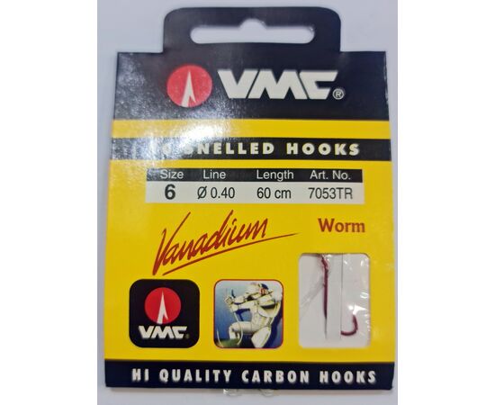 VMC SNELLED HOOKS 7053 VANADIUM - קרס קשור ונדיום 