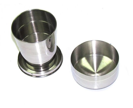 IGUANA STAINLESS COLAPSABLE CUP - כוס טלסקופית מפלדת אל חלד 