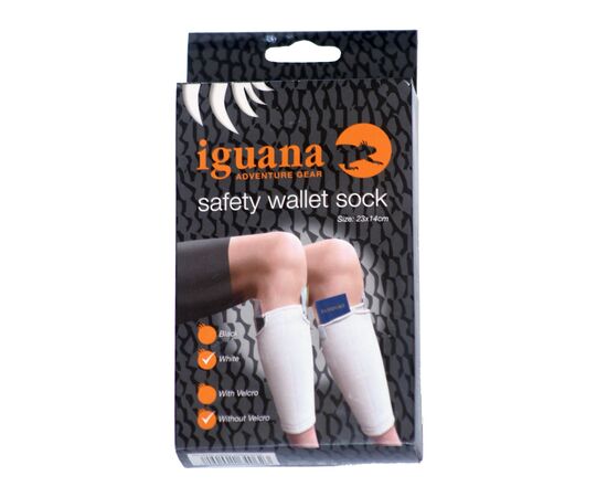 IGUANA SAFETY WALLET SOCK - גרב כספת שחור 