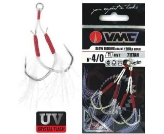 VMC ASSIST HOOK SLOW JIG 7117TI SIZE 1/0 