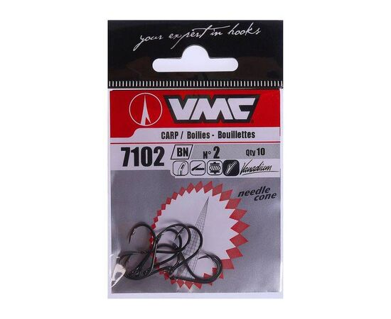 VMC 7102 BN Carp Hooks 20PCS. - קרס קרפ 20 יח , 3 image