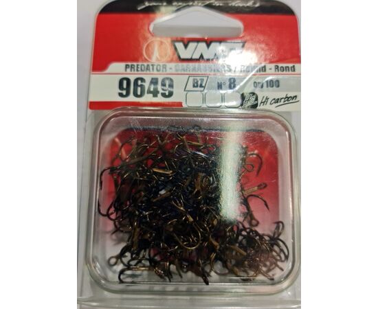 VMC 9649BZ TREBLE HOOK SIZE 1-14 100PCS. -  קרס משולשת ברונזה 100 יח 