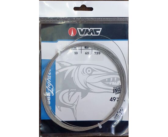 VMC SEAFIGHTER C759 49STRANDS INOX WIRE LEADER 10M - כבל נירוסטה 49 גידים , 3 image