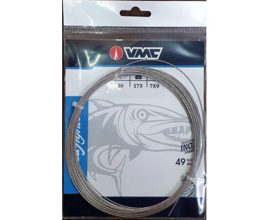 VMC SEAFIGHTER C759 49STRANDS INOX WIRE LEADER 10M - כבל נירוסטה 49 גידים , 5 image