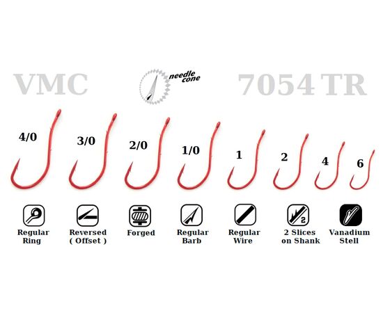 VMC 7054TR 20PCS - קרס, 2 image