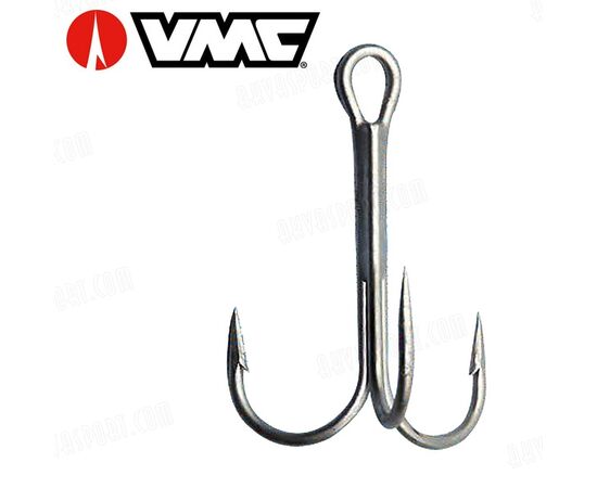 VMC 9649NI TREBLE HOOK SIZE1/0-6/0 100PCS. -  קרס משולשת ניקל 100 יח 