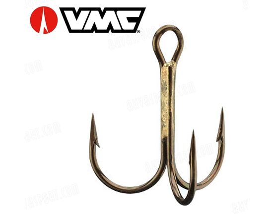 VMC 9649BZ TREBLE HOOK SIZE 1/0-7/0 100PCS. -  קרס משולשת ברונזה 100 יח 