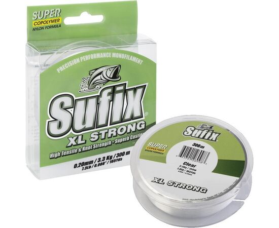 Sufix® XL Strong Clear 300M 0.25mm 5.4kg - חוט ניילון 