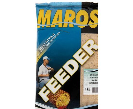 MAROS MIX EXTRA FEEDER 1KG MAEX103 CHEESE FLAVOR - תערובת לקרפיון בטעם גבינה 