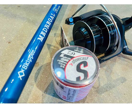 HEAVY COMBO - SKIPPER MADREGAL 3.30M 200-500G+TICA HN100+DAIWA SHORECAST R 0.505MM 450M - סט על חי/כבד 