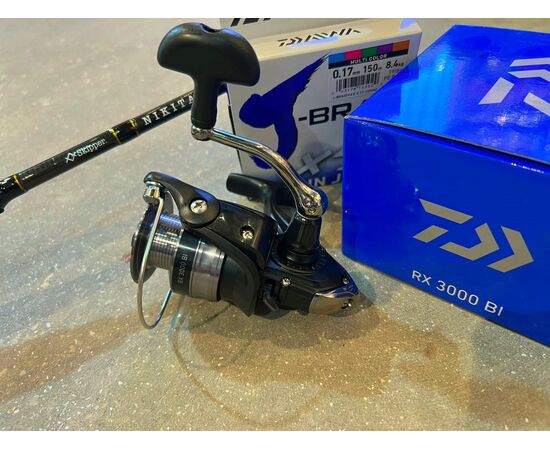 SPINNING COMBO - SKIPPER NIKITA 2.70M 7-28G+DAIWA RX3000BI+DAIWA J-BRAID X4 150M 0.17MM - סט ז'ירז'ור 