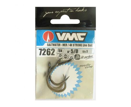 VMC 7262 Heavy Duty Live Bait X4 10Pcs. - קרס 