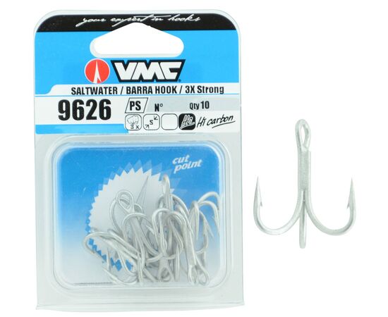 VMC 9626PS 3X Strong Saltwater Treble Hook 25Pcs. - קרס משולש 