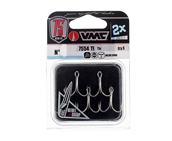 VMC 7545TI Spark Point X-Strong  treble 5Pcs. - קרס משולש 