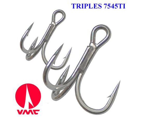 VMC 7545TI Spark Point X-Strong  treble 5Pcs. - קרס משולש , 2 image