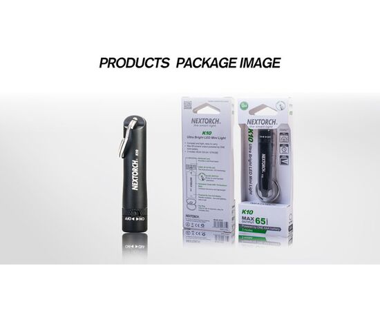 פנס-NexTorch K10 Flashlight max 65 lumen , 2 image