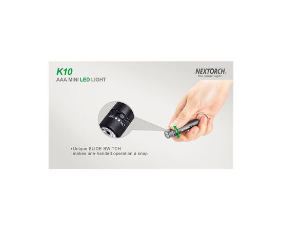 פנס-NexTorch K10 Flashlight max 65 lumen , 4 image