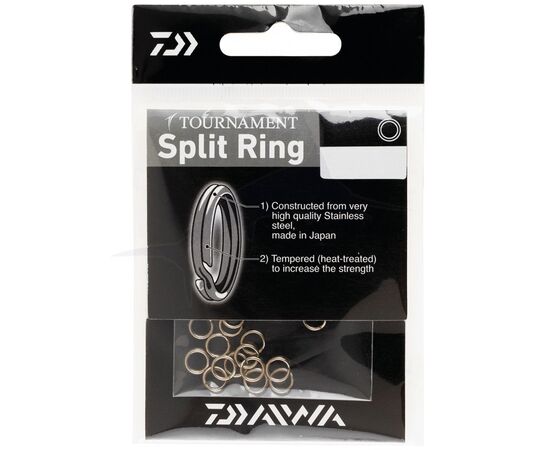 DAIWA TOURNAMENT Split Rings Size 5 100LB 12 Pcs. 