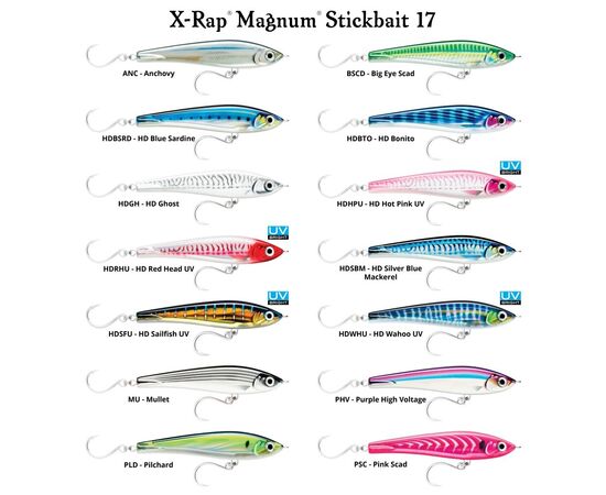 RAPALA X-RAP MAGNUM STICK XRMAGST17 88G 